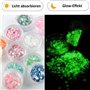 12 Pièces Paillettes Fluorescentes Visage Corps, Holographique Paillettes, Fluorescent Paillette, Paillettes Gel, Paillettes Ens