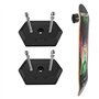 Yqhugbc 2 Pièces Support Mural pour Skateboard en Plastique