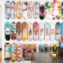 Yqhugbc 2 Pièces Support Mural pour Skateboard en Plastique, Support D'affichage Skateboard Mural, Support Mural pour Skateboard