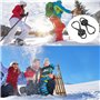Traction Antidérapants pour L'extérieur Bottes,Spikes Antidérapants Chaussures, Anti-Slip Crampons de Neige, pour la Randonnée, 
