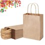 12 Pièces Sac Papier Kraft Brun