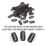 Inoxydable Perruque Clips à Pinces en U, métal pour Extensions Cheveux bricolage, acheté en lot de 50