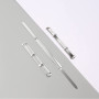 100 Pièce Clips de Fixation Relieur de Document en Acier Nickelé,Fixation Relieur de Document,2 Trous Pinces à Papier,Ensembles 