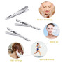 MaoNativey 50Pcs Pinces Crocodiles Cheveux, 45mm Métal Alligator Barrette Accessoires de Bricolage Antidérapants Pièces pour Fem