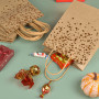 Sac Papier Kraft avec Poignée Pochette en Papier d'Alimentaire