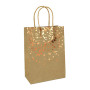 12Pcs Sac de Kraft, Sac Papier Kraft avec Poignée Pochette en Papier d'Alimentaire, Bronzage Sac en Papier Recyclable pour Anniv
