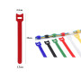 Attache Cable,60 Pcs Réutilisables Serre Cable,Sangles Câbles à Crochet,Microfibre Organisateur pour Cordes et Gestion des Câble