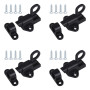 Sixfolo 4 Pièces Loquet Porte à Rebond