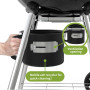 TEENO Barbecue Charbon de Bois XXL Grande Taille Ronde, Idéal Pour 4 À 12 Personnes, Tiroir À Cendres, Évent Réglable,Barbecue B