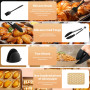 Ensemble d'Accessoires Air Fryer(20PCS), Moules en Silicone de Grande Taille compatibles avec le Ninja Foodi Flex 10,4L AF500EU(