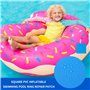 KHIRY Piscine Patch De Réparation, 60 Pièces Patchs de Réparation Auto-Adhésifs en PVC, Kit de Réparation de Patch