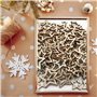 300 pcs étoiles en Bois, Embellissement Forme Creusé en Bois, Copeaux de Bois en forme d'étoile Embellissements, pour Artisanat 