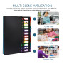 Trieur Extensible, Trieur Accordéon 12 Compartiments A4 Chemise Papier Administratif, Organisateur de Document pour L'école de B