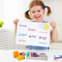 RNPKZ Tampon Encreur Enseignant Français, Lot de 8 Tampon Encreur pour Enfant,Tampons Auto Encreur TamponEnseignant Maternelle C