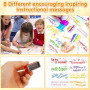 RNPKZ Tampon Encreur Enseignant Français, Lot de 8 Tampon Encreur pour Enfant,Tampons Auto Encreur Tampons Enseignant Maternelle