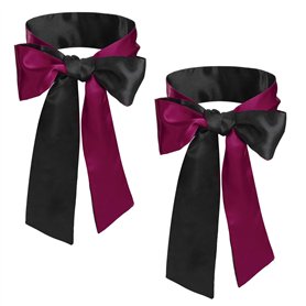 Masque de Sommeil Satin Bandeau Oeil Blindfold Blinder Masques de Couchage Costume pour les Adultes Couples Amoureux 2 Pièces 15
