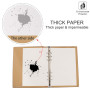 Papier de Recharges A5 6 Trous Recharge Papier Pointillé Pour A5 Carnet Rechargeable Journal Cahier Agenda 180 Feuilles/360 Page