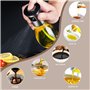 DOUSELLA 2 PCS Bouteille d'Huile en Spray Pulvérisateur d'Huile d'Olive Spray Huile Cuisine Flacon Pulvérisateur d'Huile en Verr