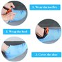 4 Paires Couvre-Chaussures Silicone, Couvre-Chaussures Silicone Imperméable, Antidérapant Réutilisable Étanche Silicone Couvre-C