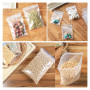 Sachets Refermables 3 Tailles 300 Pièces - Plastiques Zip 6x9/9x13/10x15cm - Transparents pour Rangement de Bijoux, Aliments, Ar