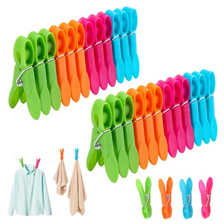 60 Pièces Pince a Linge，Pince a Linge avec des Ressorts Durables