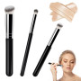 3Pcs Pinceau Fond De Teint Fluide