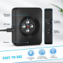 Anti Aboiement pour Chien, 4 émetteurs Puissants Ultrason Chien, Rechargeable Boitier Anti Aboiement Chien, 3 Modes Appareil Ant
