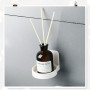Porte Distributeur Savon Mural Blanc - 2 Pieces Support De Distributeur De Bouteille De Pompe, Autocollant Mural, Support pour B