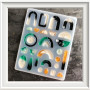 Moule à Bijoux en RéSine - Silicone Resine Epoxy De Moules Pendentifs Collier Boucles d'oreilles DIY Bricolage Fabrication Plate