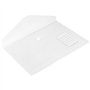LEXININ Lot de 40 Pochettes A4 Rangement Plastique Transparent avec Poche pour Étiquettes, Accessoire Bureau pour la Maison, le 