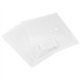 LEXININ Lot de 40 Pochettes A4 Rangement Plastique Transparent avec Poche pour Étiquettes, Accessoire Bureau pour la Maison, le 
