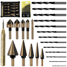 Lot de 24 Avec Boîte à Outils en Aluminium
