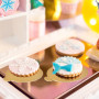 Support Gâteau 200Pcs Planches en Carton Réutilisables - Bases de Gâteau Dessert Présentoir Plateau pour Mariage, Anniversaire -