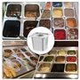 Plat Four Inox, Lot de 3 Bac Gastro Inox Empilable, Plat Inox avec Couvercle, Plat Four Rectangulaire pour Cuisson Conservation 