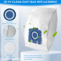 Lot De 12 Sacs D'aspirateur Compatibles Avec Miele Gn 3D Pour Classic C1 Complete C2 C3, S2 S5 S8 S400 S600 S800 Serie Avec 4 Fi