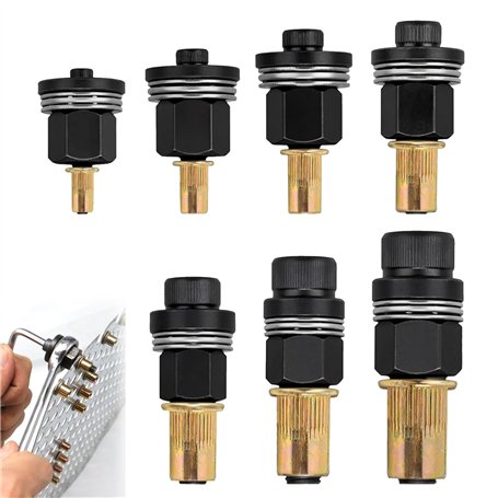 Lot de 7 écrous à riveter M3 M4 M5 M6 M8 M10 M12 Machine à riveter manuelle