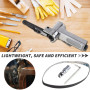 Ponceuse à bande pneumatique avec poignée rotative à 360°, mini ponceuse pour bois, outil de polissage avec 25 bandes abrasives 