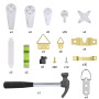 Anneaux en D et 78 pcs Vis pou