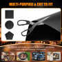 Kezidhp Lot de 4 Tapis BBQ Réutilisables Anti-Adhérents avec Brosse de Nettoyage Incluse - Plaque de Cuisson pour Barbecue Gaz, 