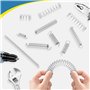 Kezidhp Kit de 200 Ressorts Professionnels - Traction, Oscillation, Compression en Acier Inoxydable/Acier - Pour Mécanique, Modé