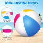 Kezidhp Ballon de Plage Gonflable 4 Pièces - Ballons Piscine 40cm pour Enfants - Jeux d'eau, Ballons de Jeu d'eau de fête, La Pi