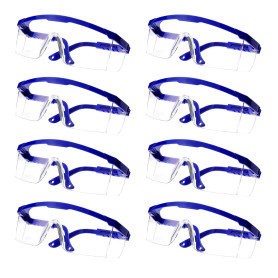 KAYLRE 8 Lunettes de Sécurité Transparentes - Lunettes de Protection Avec Verres en Plastique