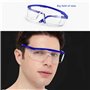 KAYLRE 8 Lunettes de Sécurité Transparentes - Lunettes de Protection Avec Verres en Plastique, Pont-de-Nez et Embouts de Branche