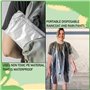 6 Pièces Poncho de Pluie Jetable, Transparent Ponchos,ponchos de pluie jetables imperméables, Jetable Imperméable et Transparent