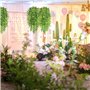 RHQFDM Plantes Artificielles Suspendues 4 Pcs 83CM Plantes en Plastique Suspendues Anti-Ultraviolet Feuille de Bambou Artificiel