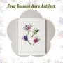 RHQFDM Lot de 10 petits bouquets de fleurs séchées - Décoration naturelle séchée - Pour bricolage, journal intime et album photo