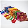 Brocart en soie sacs à bijoux broderie chinoise sac à main fermeture éclair sac à main avec gland brocart de soie pour le mariag