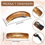 Assortiment De 6 Barrettes Pour Cheveux Femmes - Accessoires De Coiffure - Pinces à Cheveux Grands Pins Français Rétro - 6 Coule