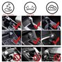 ANROI 4 PCS Couvre pommeau de Levier de Vitesse pour Voiture, protège-Sweat pour poignée de Vitesse, Accessoires d'intérieur pou