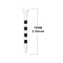 Zivisk Tee Golf Bois 70mm Lot de 100 Tees Golf en Bambou - Blanc
